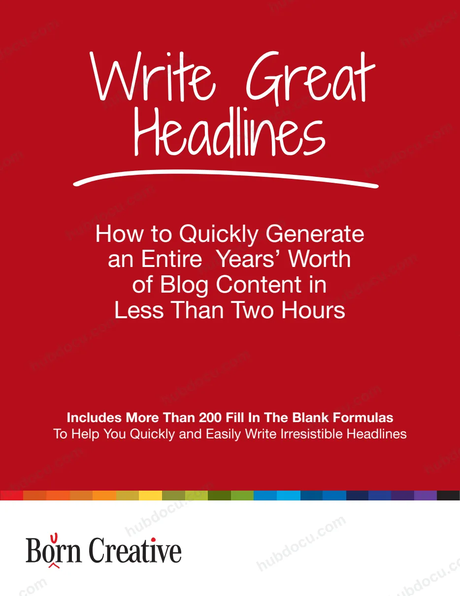 Writing Killer Headlines NEW 2014