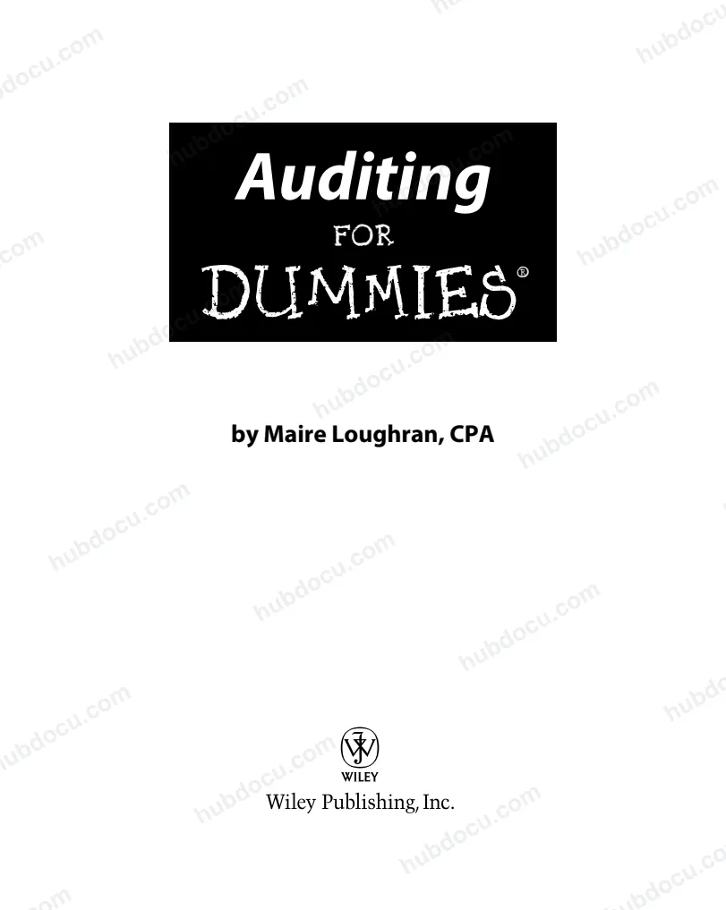 Auditing for Dummies