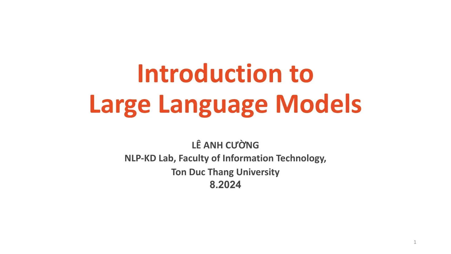 Introduction to LLMs (Giới thiệu về các Mô hình Ngôn ngữ Lớn)