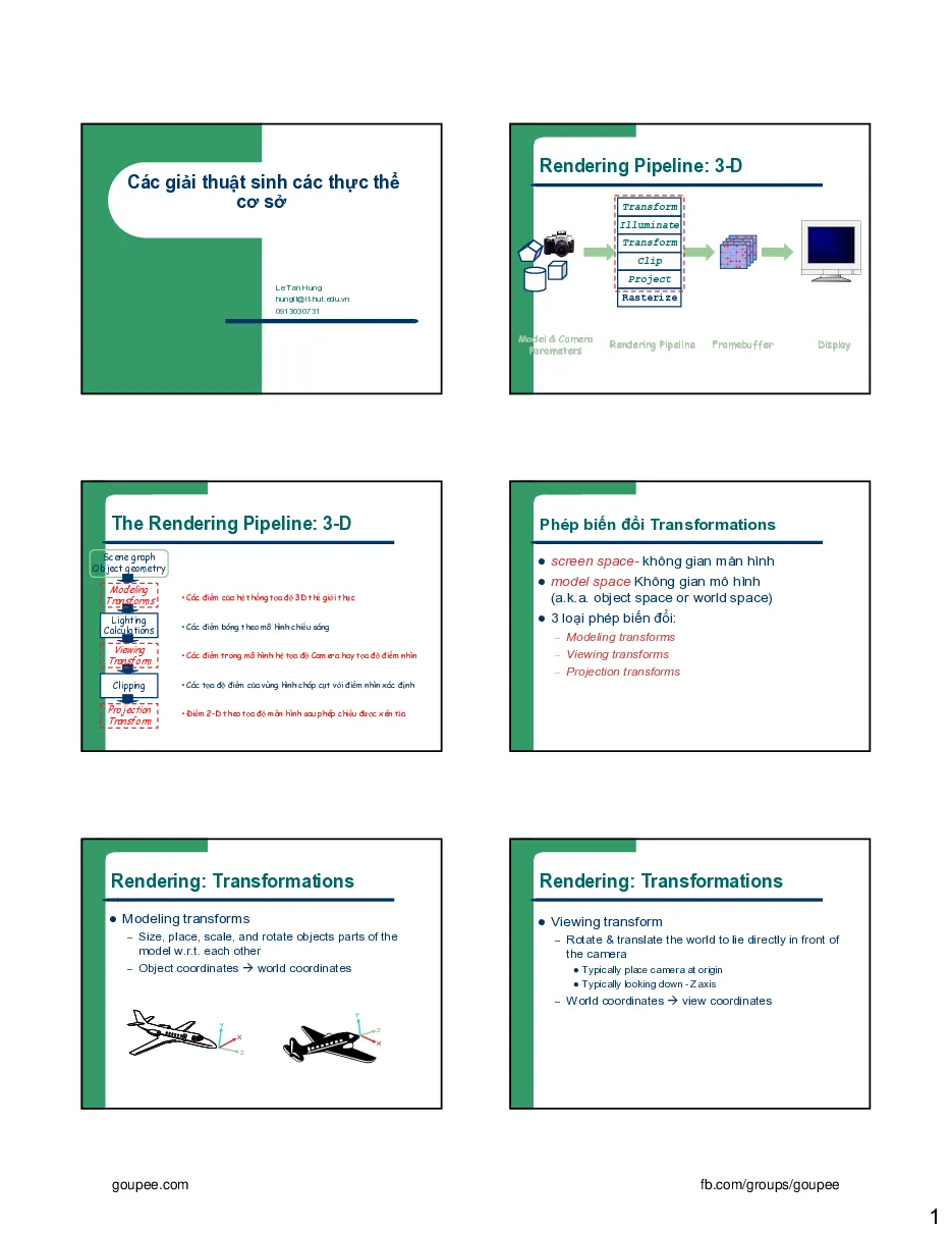 Đồ họa hiện thực ảo - Bài 3 Entities Algorithm - EN Version (HUST) GV.Lê Tấn Hùng