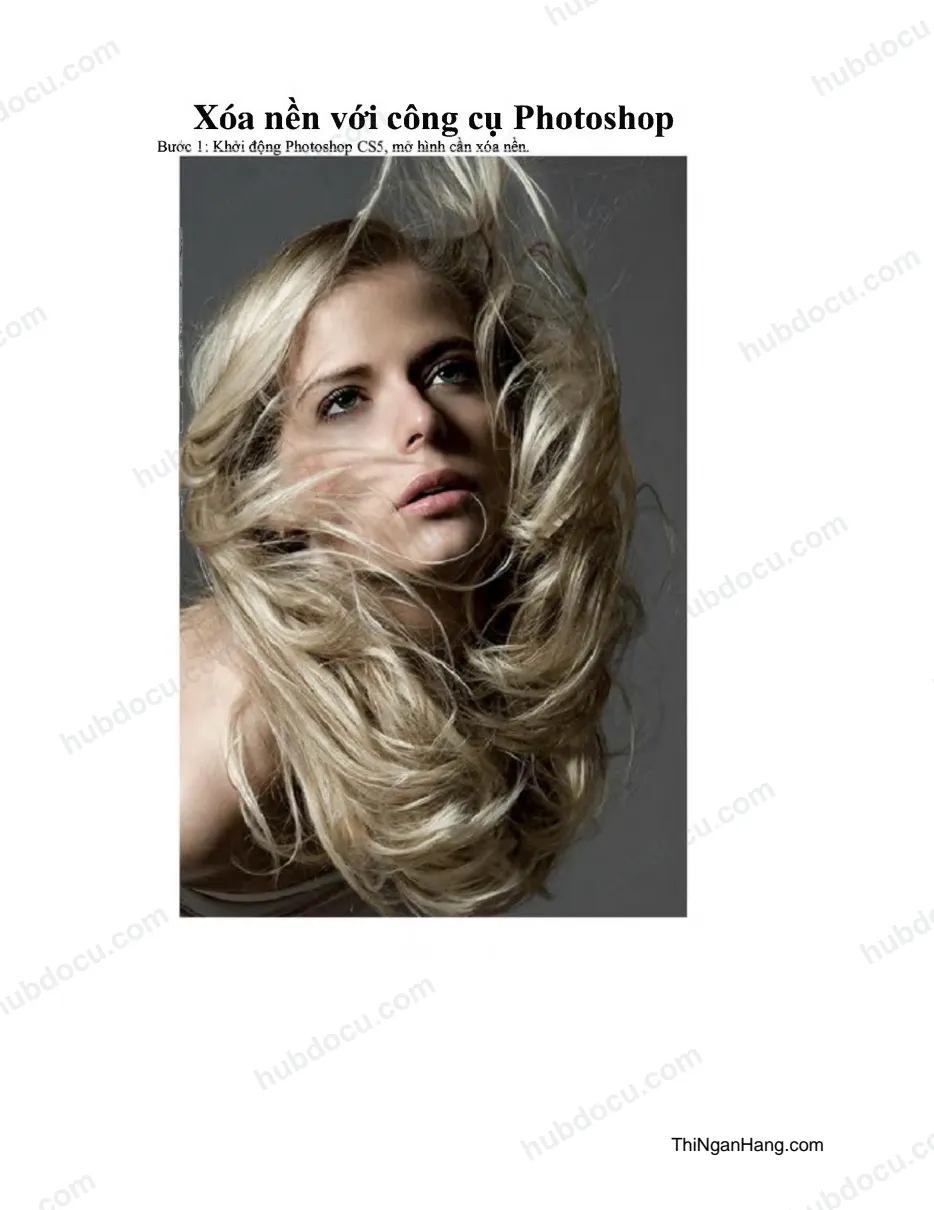 Xóa nên với công cụ Photoshop