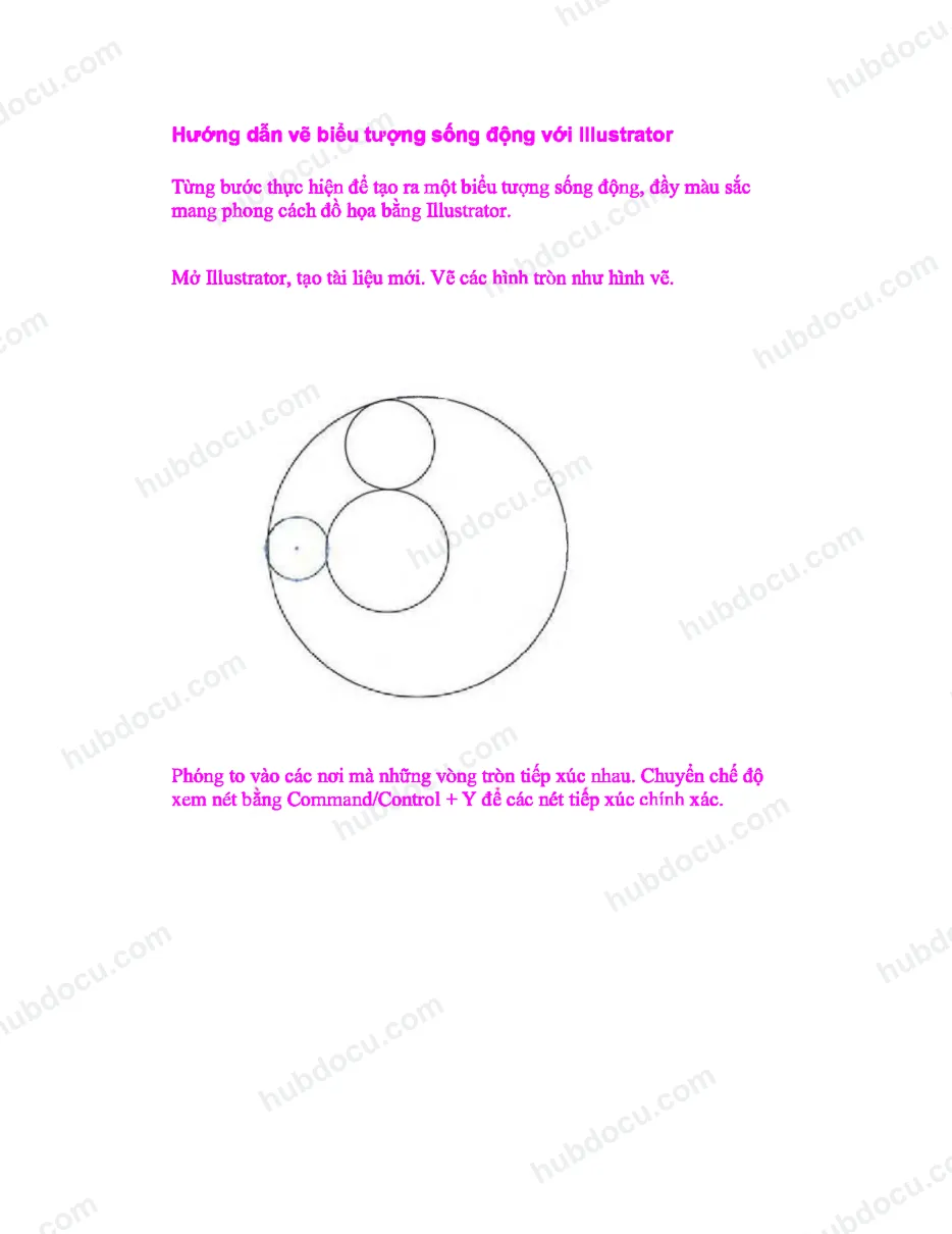 Hướng dẫn vẽ biểu tượng sống động với Illustrator