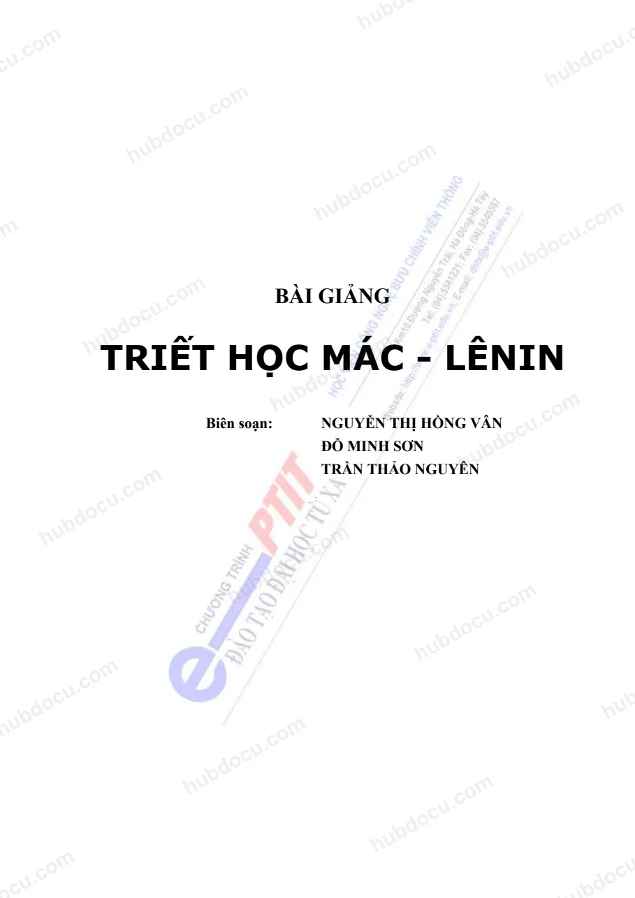 Giáo trình kinh tế chính trị Mác Lênin