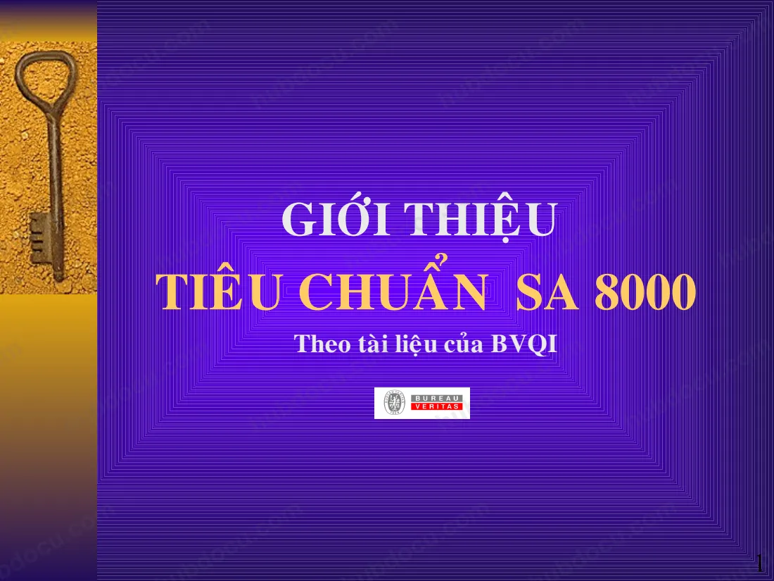 Giới Thiệu Tiêu Chuẩn SA 8000