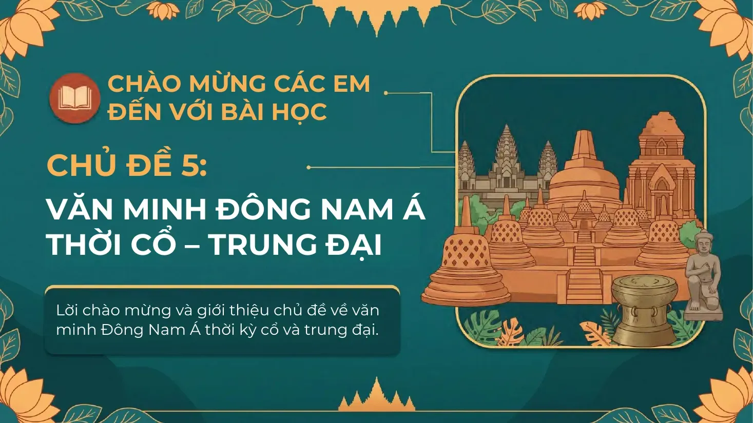 Lịch sử Lớp 10 - Bài 8: Hành trình phát triển và thành tựu của văn minh Đông Nam Á thời cổ