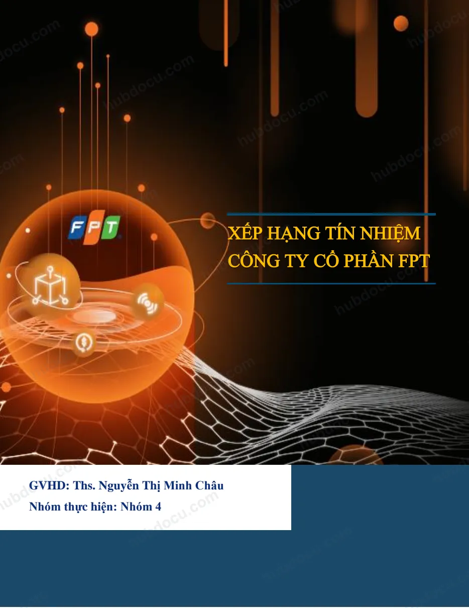 XẾP HẠNG TÍN NHIỆM CÔNG TY CỔ PHẦN FPT