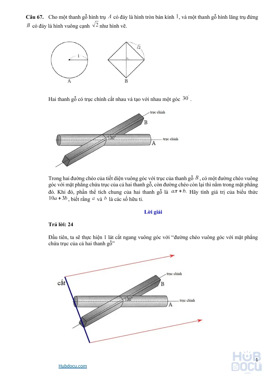 Toán thực tế 12 - Chuyên đề 10. Ứng dụng Tích phân (P3 + Đáp án)