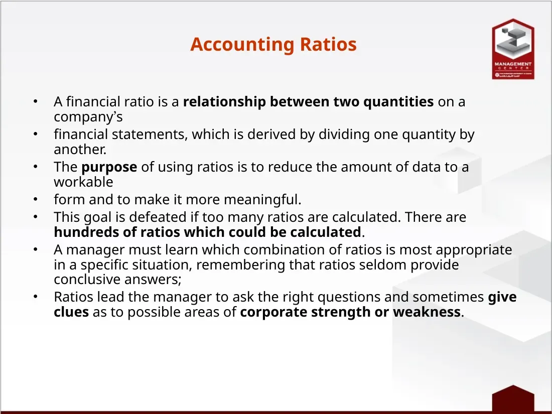 Fin Ratios Brief (Các tỷ số tài chính kế toán)