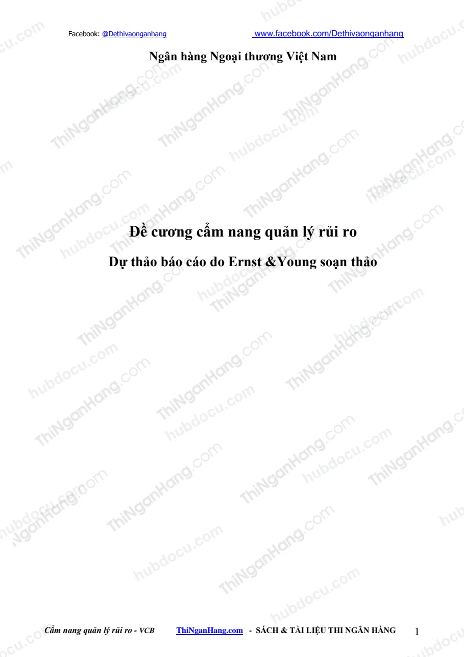 Cẩm nang Quản lý rủi ro VCB - Vietcombank - Ernst&Young