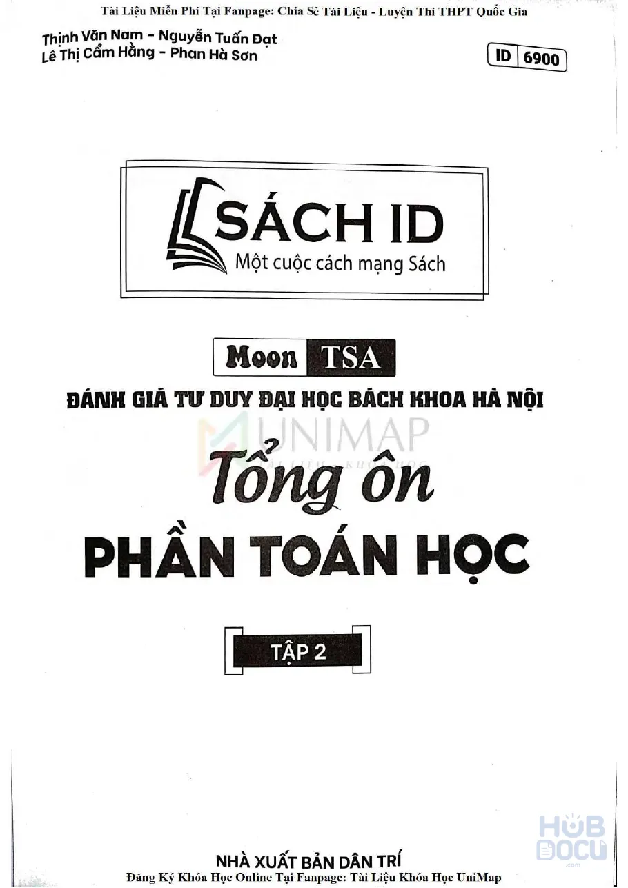 Tổng ôn Tư duy Toán học TSA (Tập 2) Moon