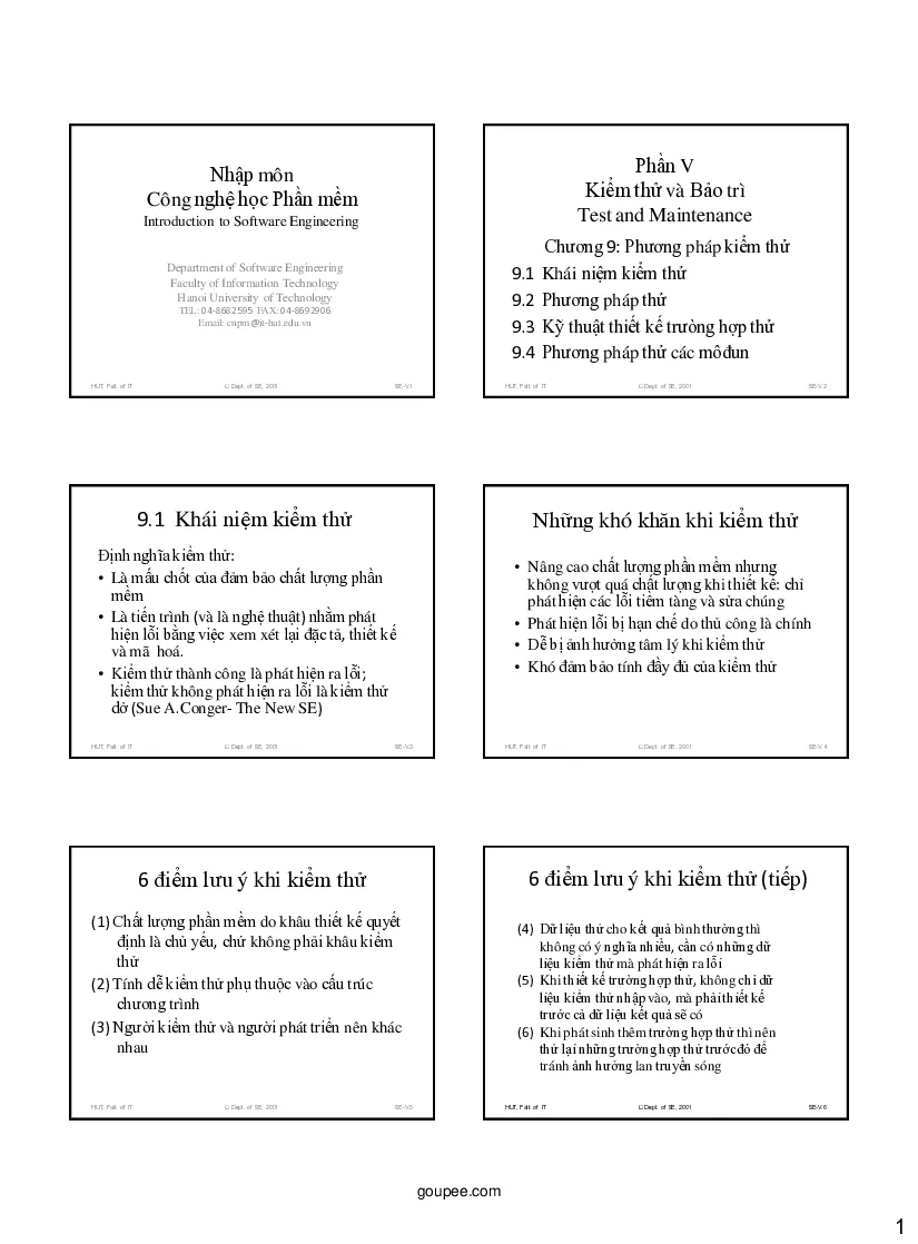 Công nghệ phần mềm (HUST) - SE5