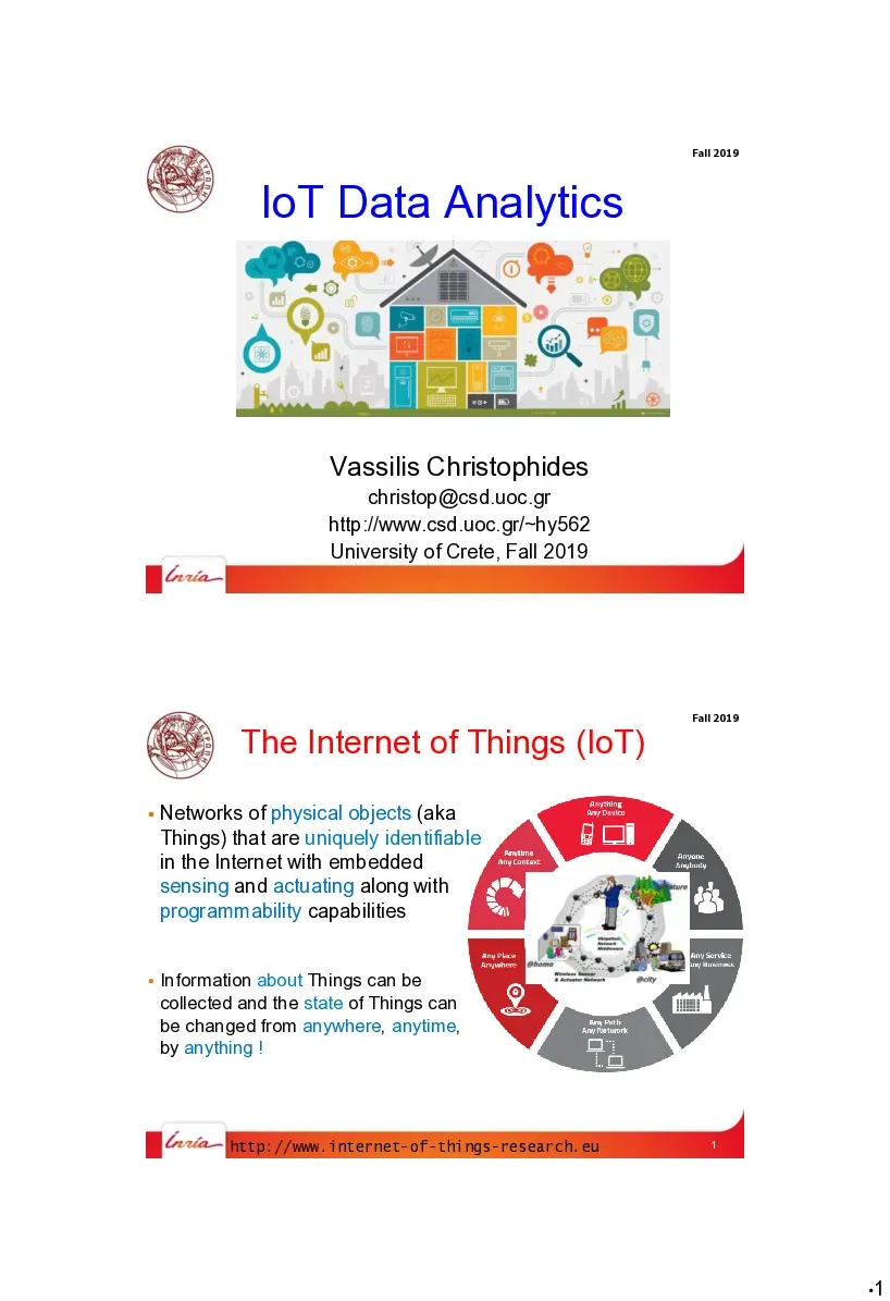 IoT Data Analytics (Phân tích dữ liệu trong Internet vạn vật)