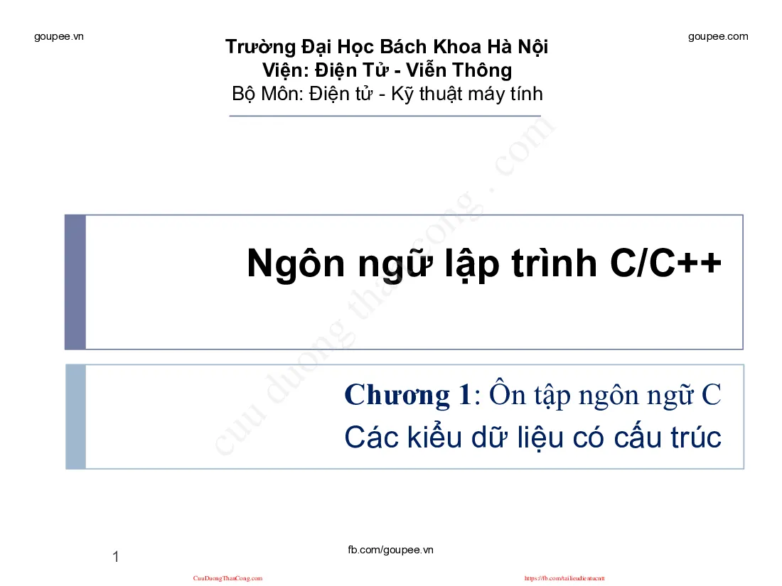 Ngôn ngữ lập trình - Chương 1.3 (HUST)