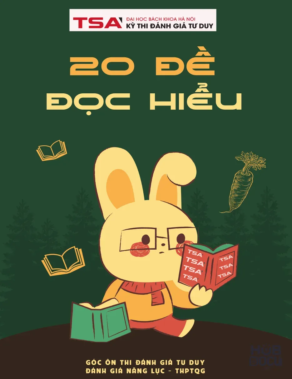 20 Đề đọc hiểu TSA Phần Đề