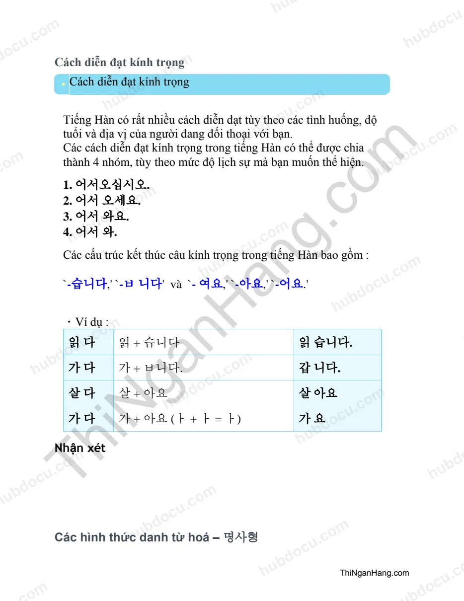 Ngữ pháp tiếng hàn