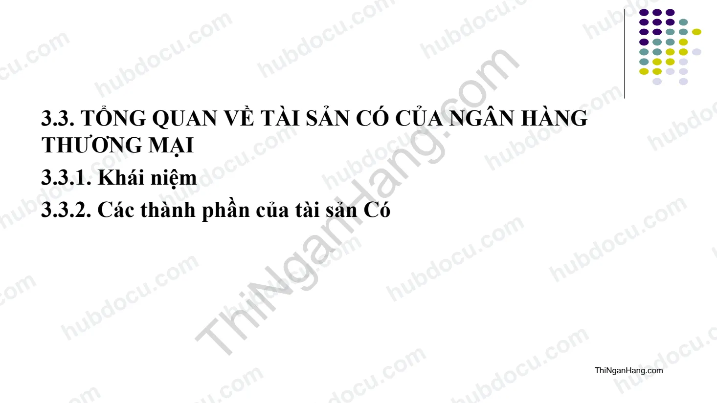 Chương 3. Quản trị Tài sản Có của ngân hàng