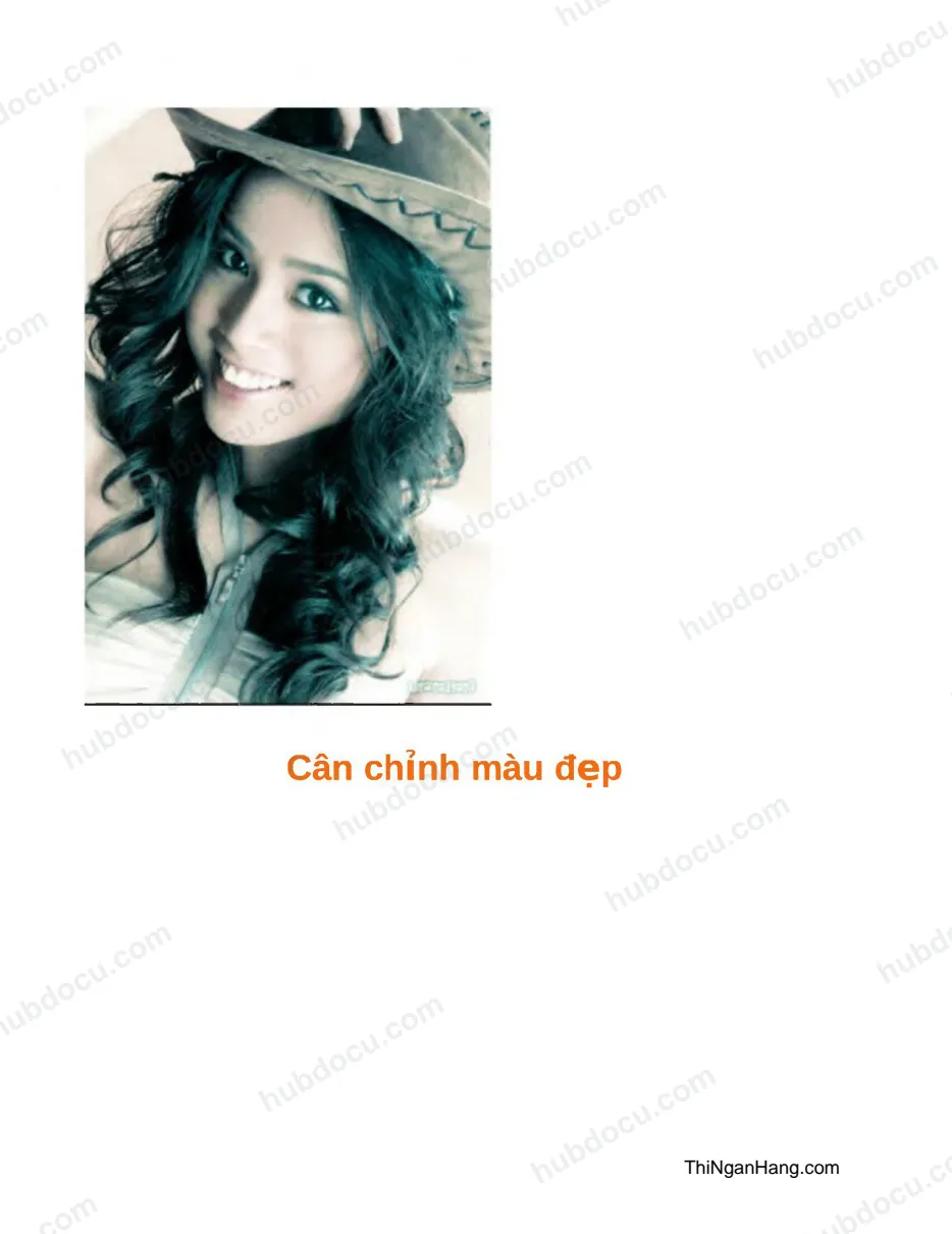 Căn chỉnh màu đẹp