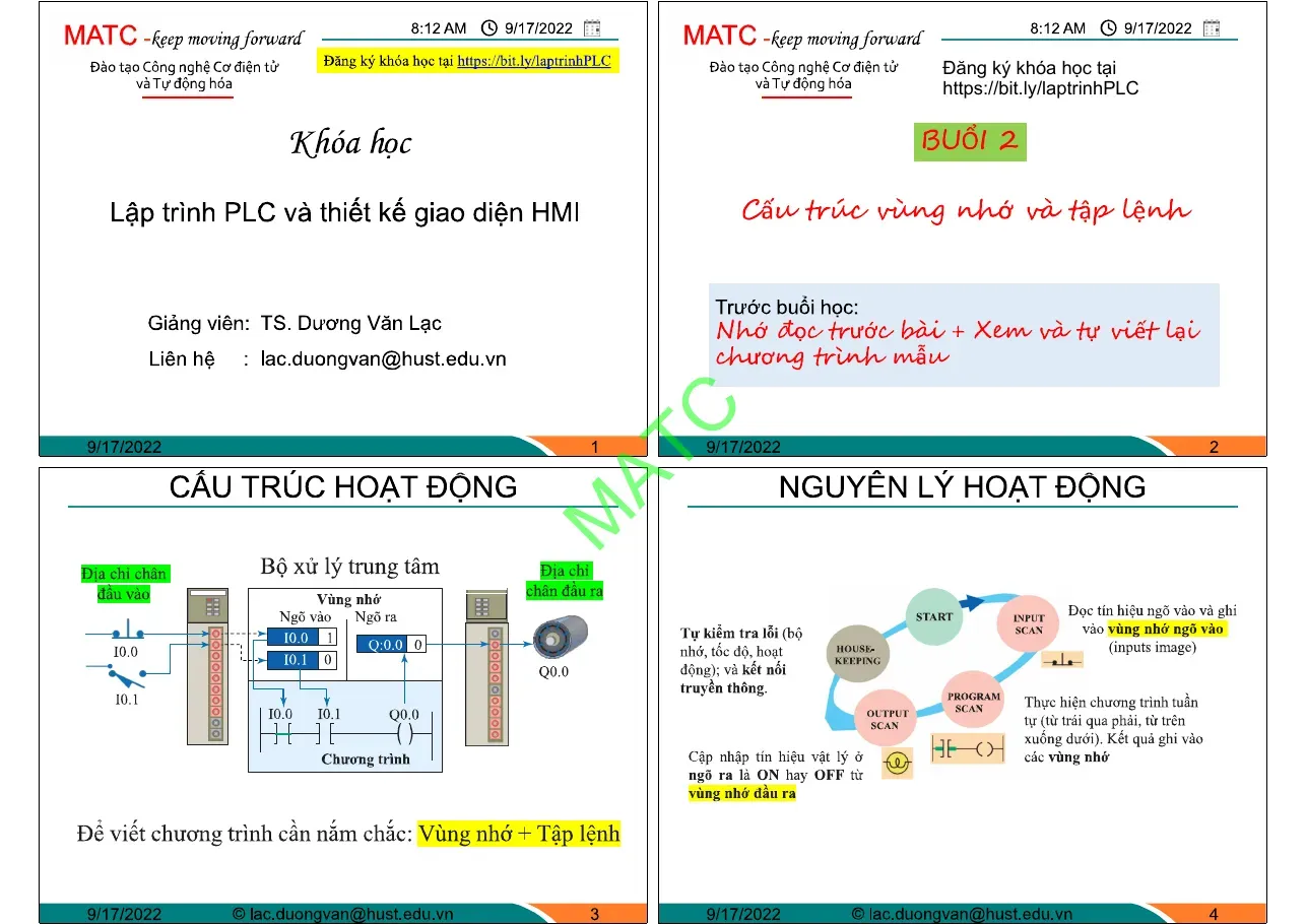 Slide Cấu trúc vùng nhớ và tập lệnh (Buổi 2) - TS.Dương Văn Lạc