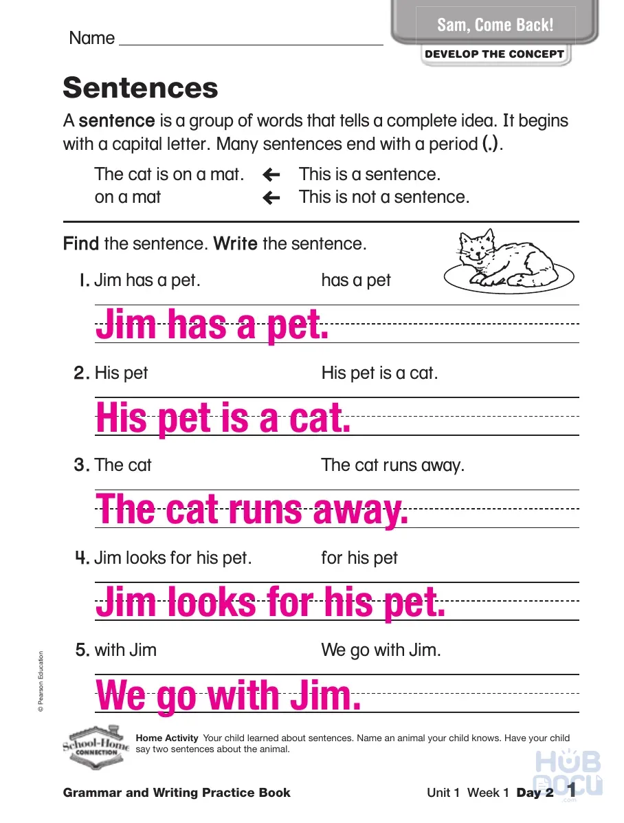 Grammar and Writing Practice Book - Grade 1 - TM 170p.pdf
