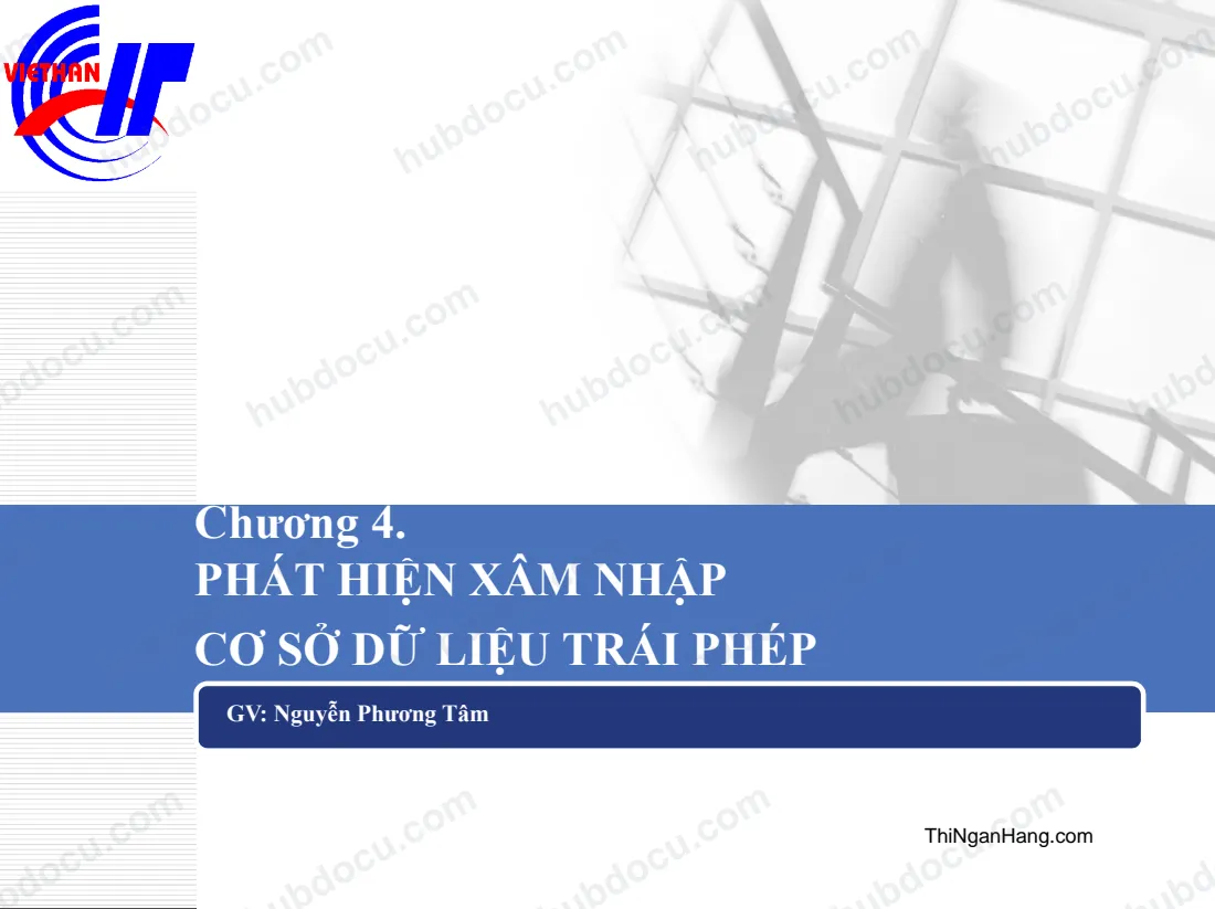 An toàn Cơ sở dữ liệu (Phần 4) - Phát hiện xâm nhập CSDL trái phép