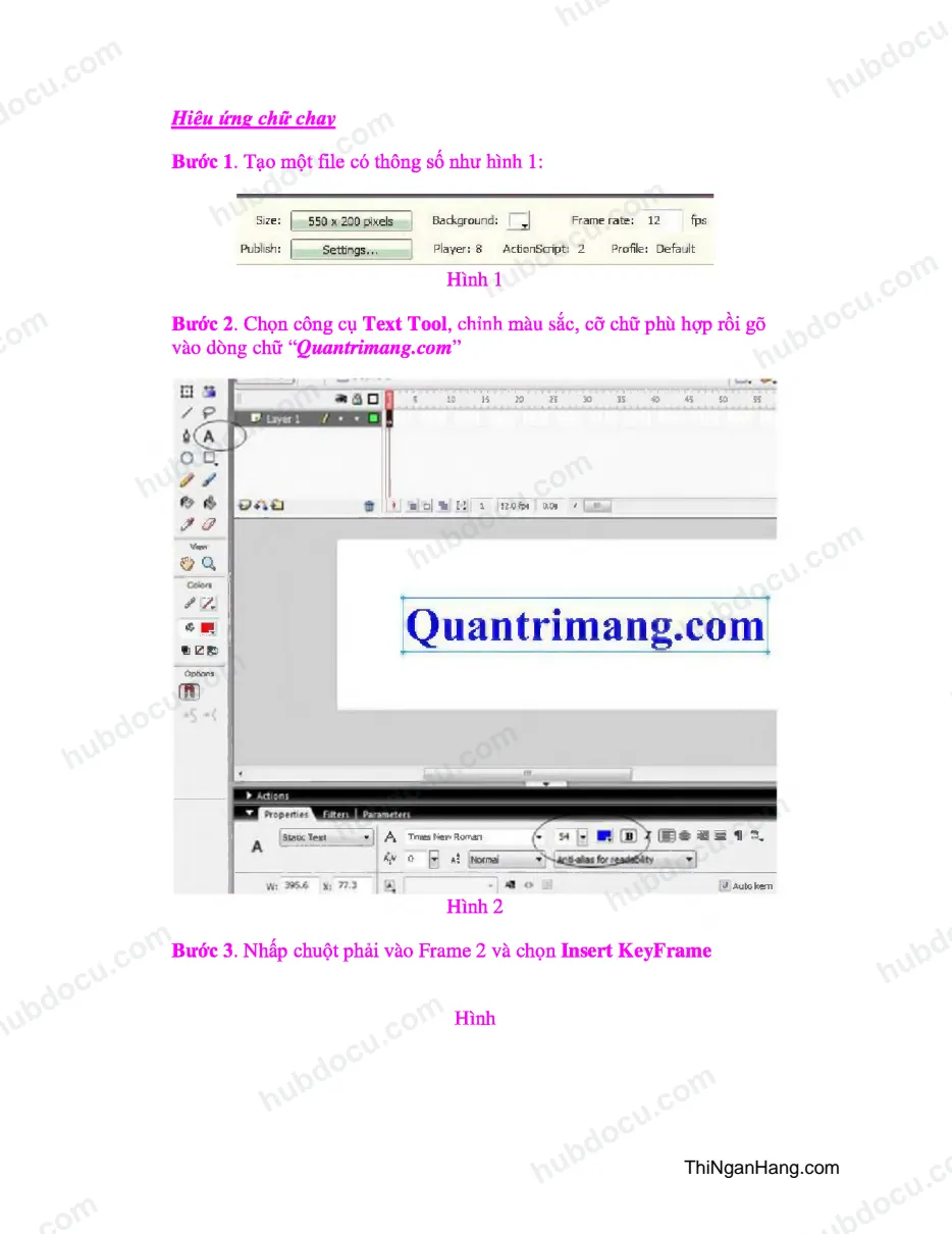 Hiệu ứng chữ chạy