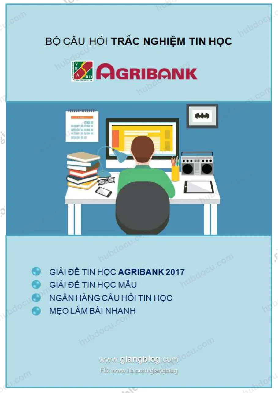 Bộ câu hỏi Tin học ôn thi Agribank