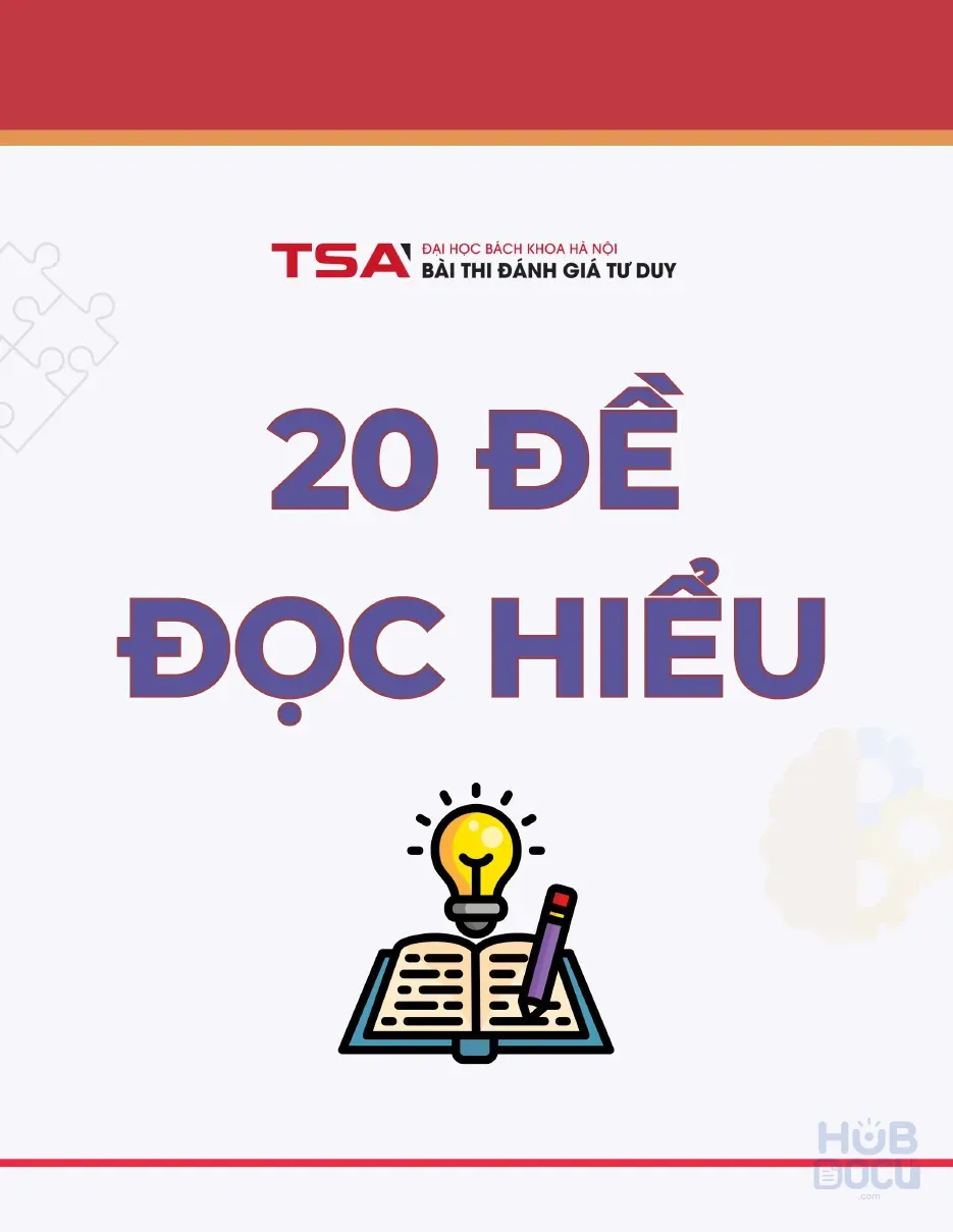 20 Đề đọc hiểu TSA (Phần ĐÁP ÁN)