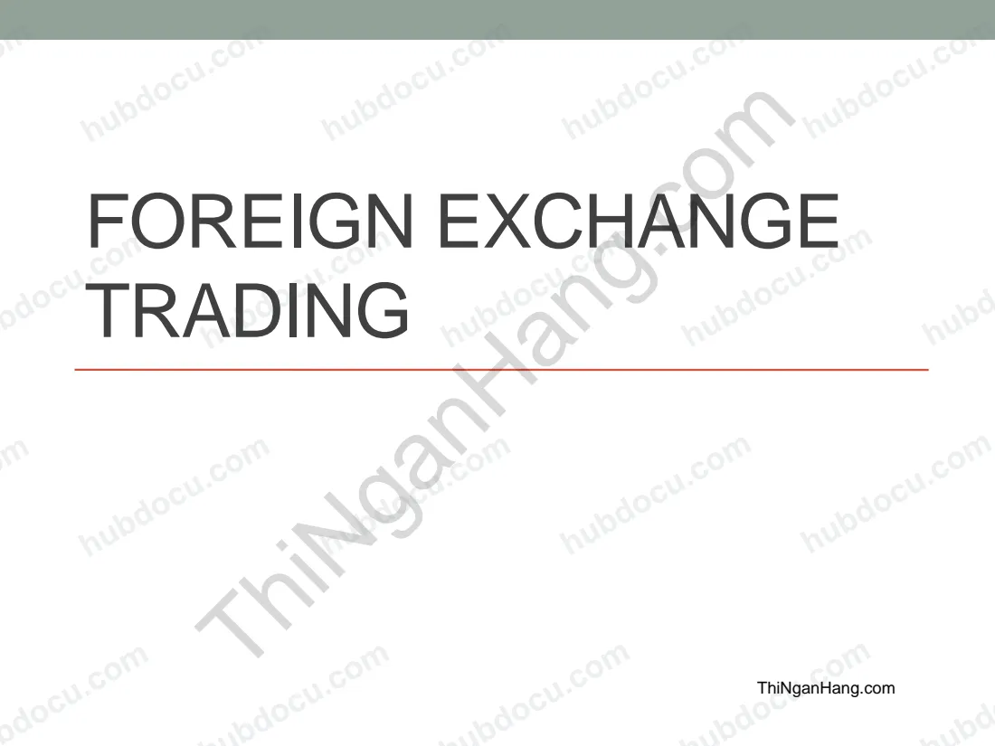 English Economics: Foreign Exchange rate