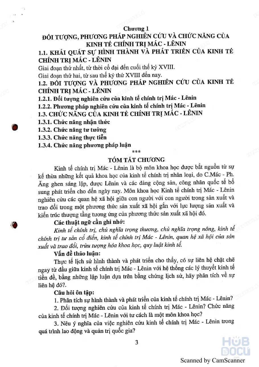 Hệ thống ôn tập môn Kinh tế Chính trị (SSH 1121) - GV.Ngô Quế Lân