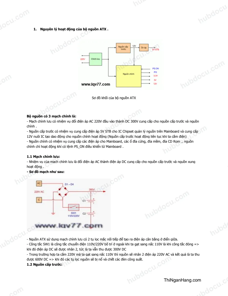 Hướng dẫn sửa nguồn ATX