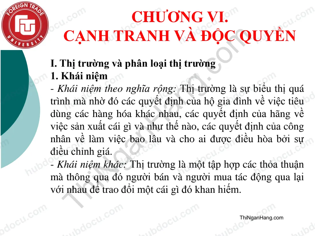 Slide Kinh tế vi mô 1 chương 6: Cạnh tranh và độc quyền