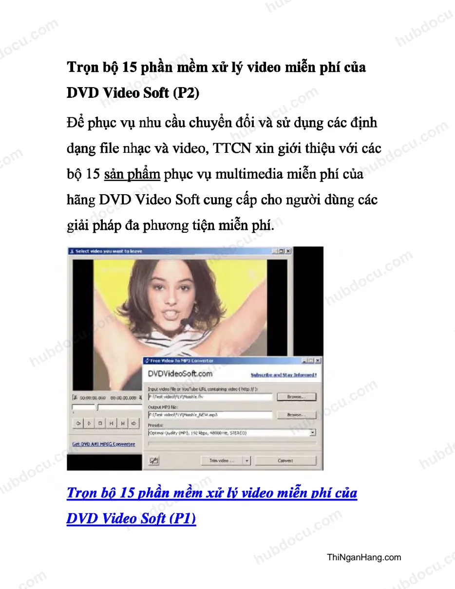 Trọn bộ 15 phần mềm xử lý Video miễn phí của DVD