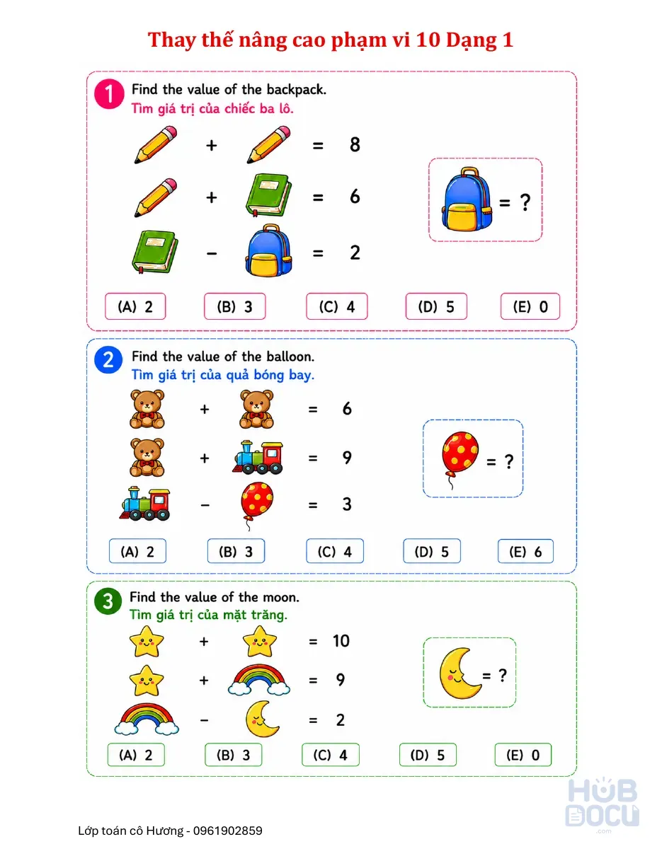 Thay thế nâng cao - cô Hương