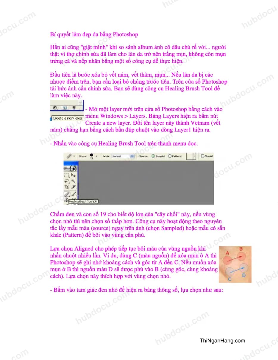 Bí quyết làm đẹp da bằng Photoshop