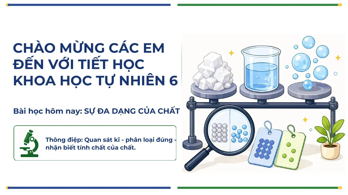 Khoa học tự nhiên Lớp 6 - Bài 9: Sự đa dạng của chất