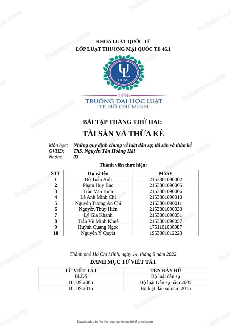 Thỏa luận - Tài sản thừa kế