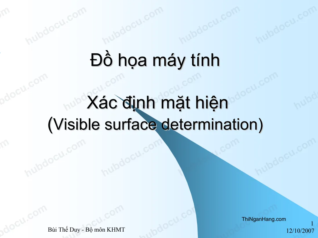 Tài liệu Đồ hoạ máy tính
