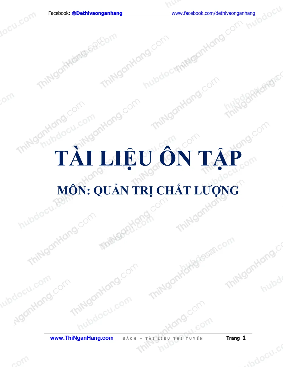 Đáp án 29 câu Đúng - Sai, giải thích - môn Quản trị chất lượng