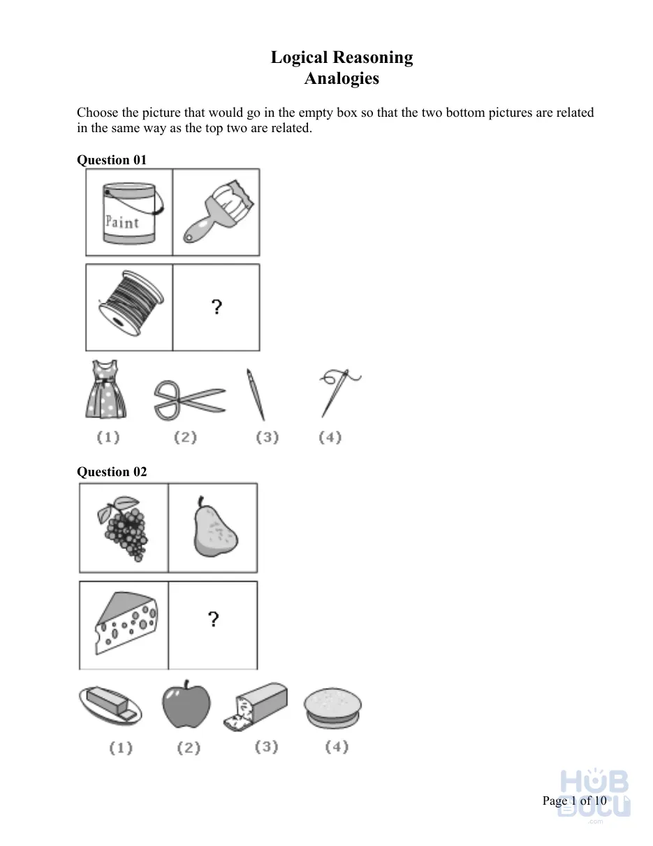 Logical Reasoning - Analogies 2 - Practice.pdf