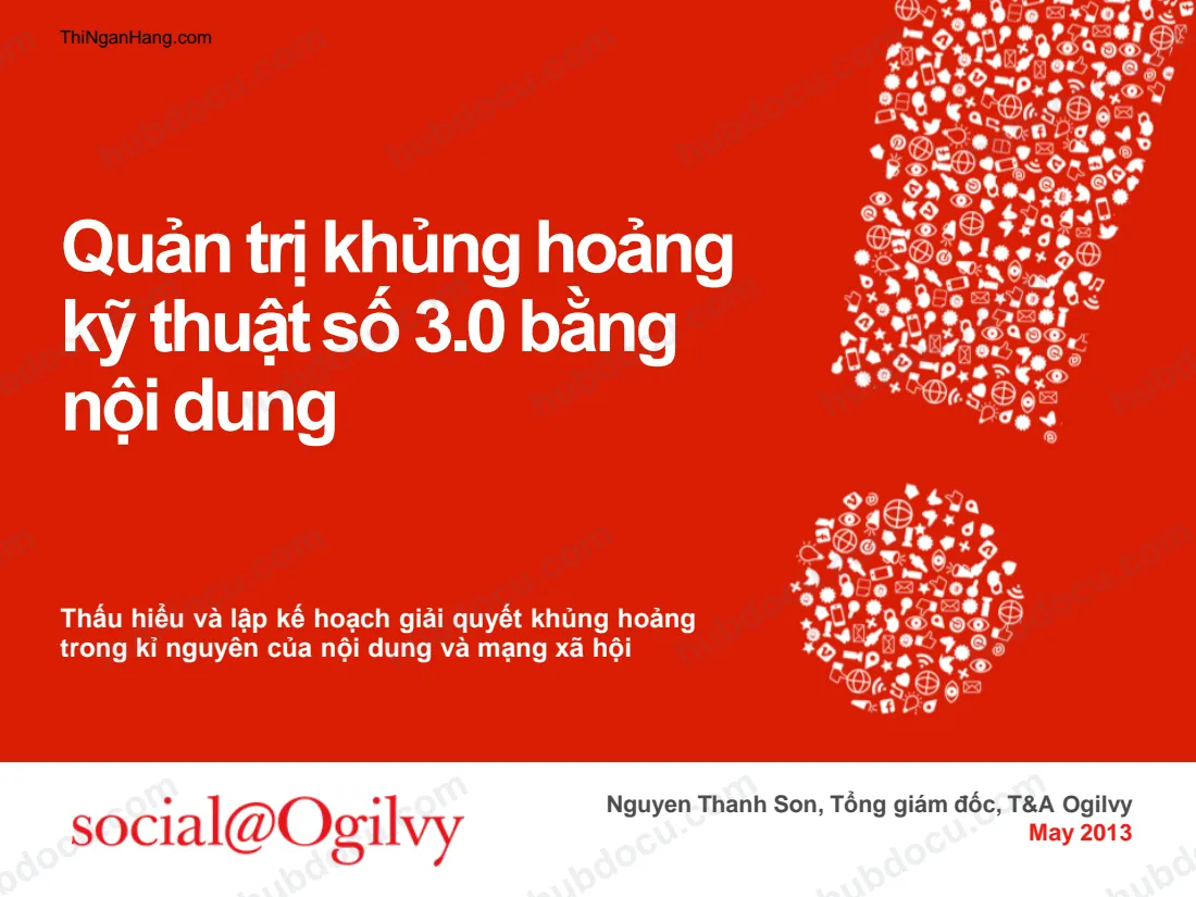 Quản trị khủng hoảng kỹ thuật số 3.0 bằng nội dung