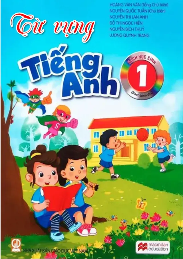 Từ vựng Tiếng Anh lớp 1