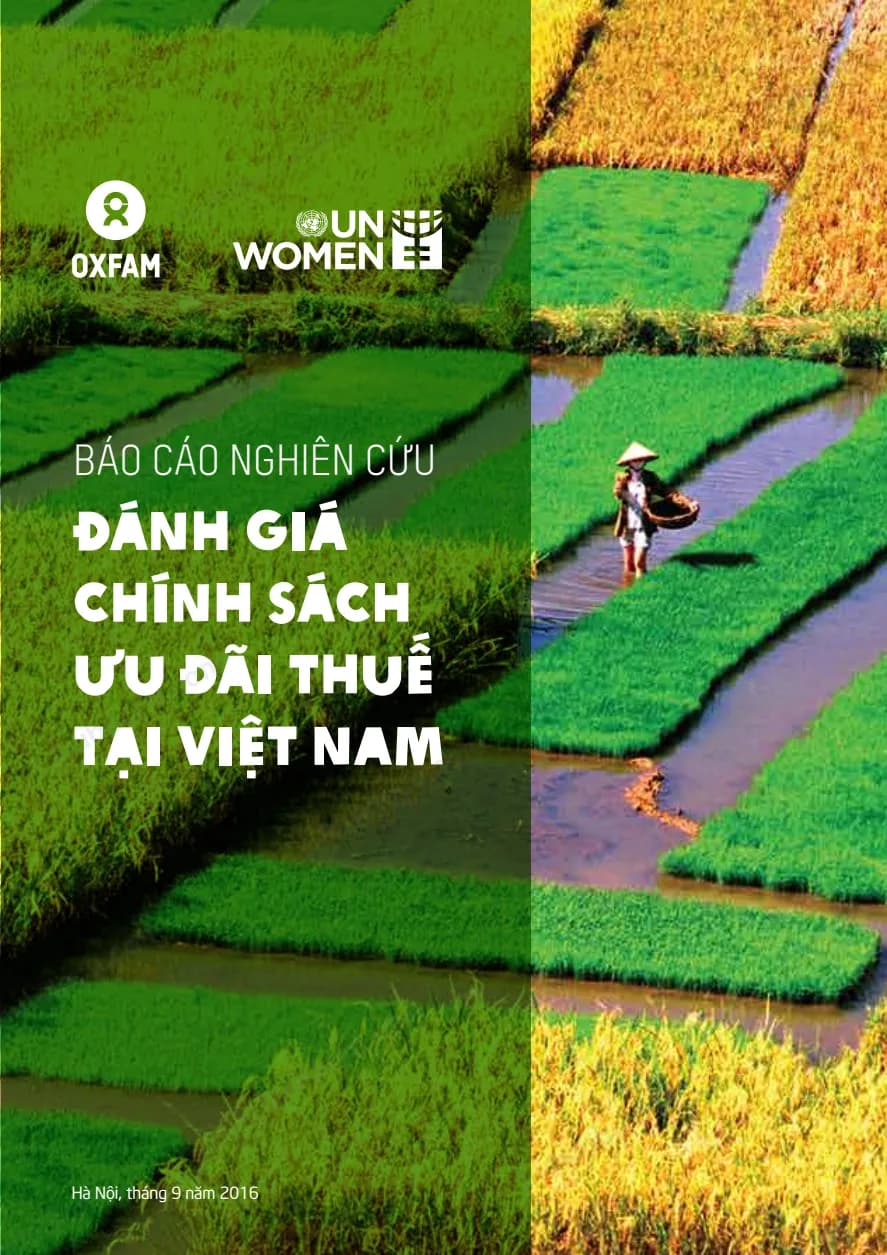 BÁO CÁO NGHIÊN CỨU Đánh giá chính sách ưu đãi thuế tại Việt Nam