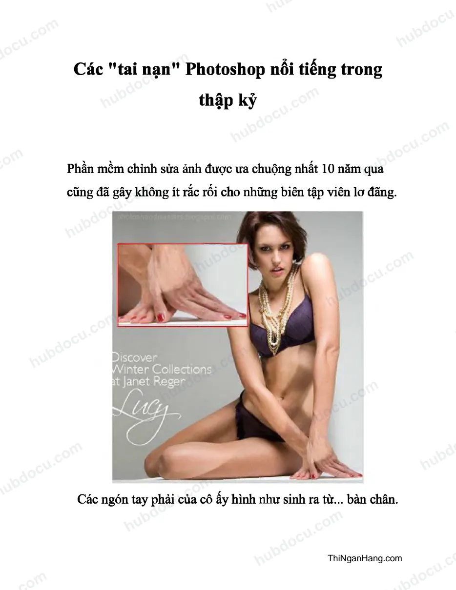 Các "tai nạn" Photoshop nổi tiếng trong thập kỷ