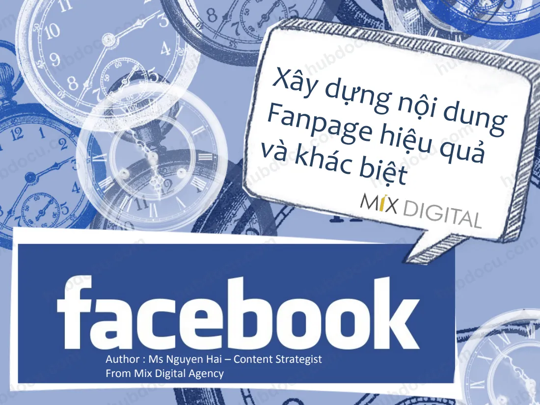 Mix Digital xây dựng nội dung Facebook Fanpage