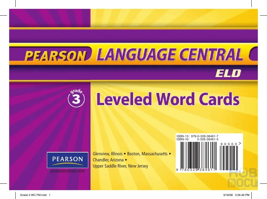 Pearson 10 - English Language Development - Leveled Word Cards - Grade 3 (422p).pdf