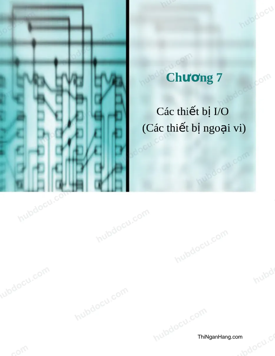 Các thiết bị I/O (Các thiết bị ngoại vi)