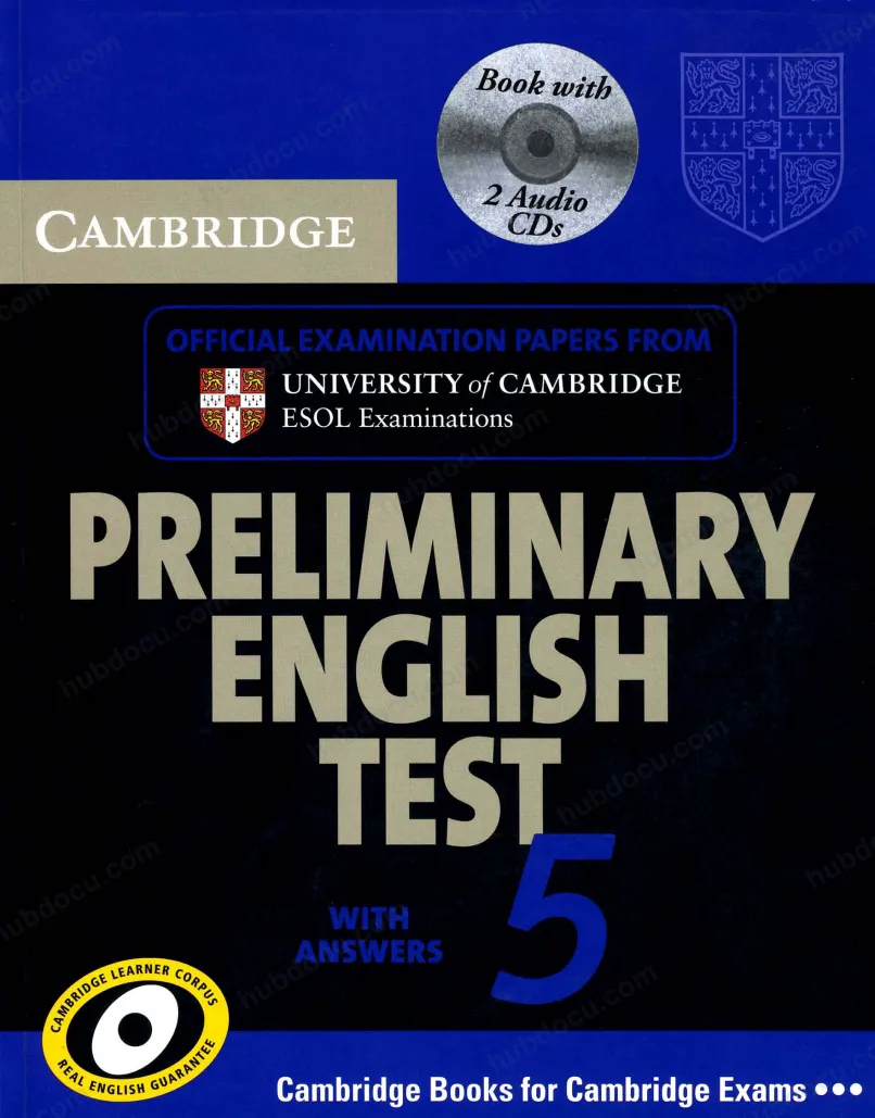 Preliminary English Test 5 (with Answer) - Cambridge Book