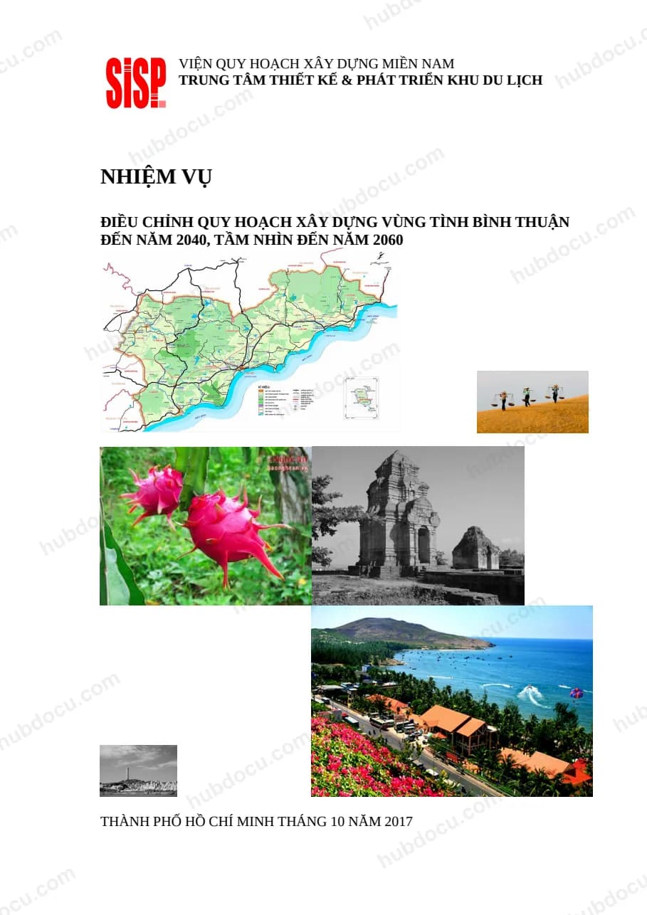 Điều chỉnh quy hoạch xây dựng vùng tỉnh Bình Thuận đến năm 2040, tầm nhìn đến năm 2060