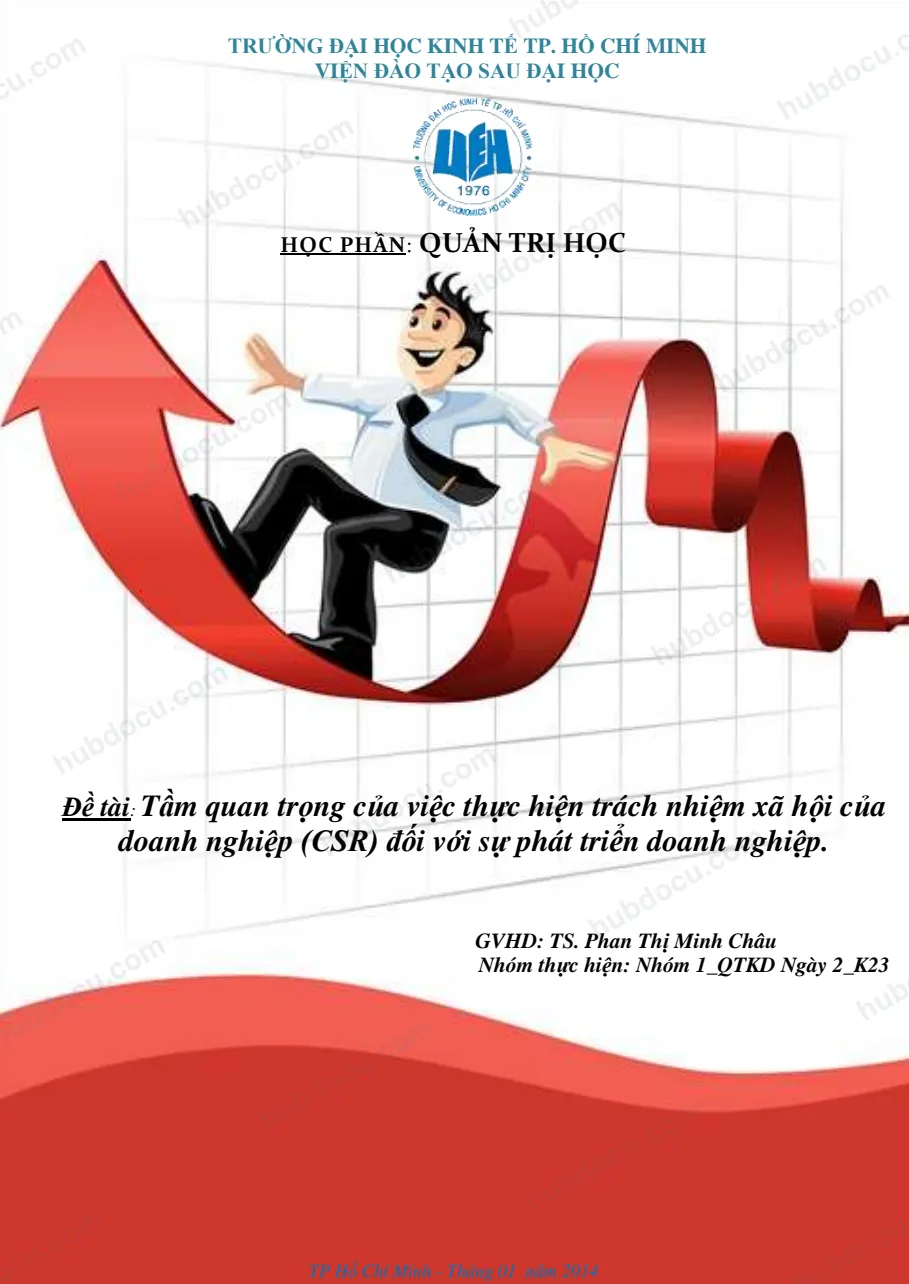 Tầm quan trọng của thực hiện Trách nhiệm xã hội của DN (CSR) đối với sự phát triển của DN