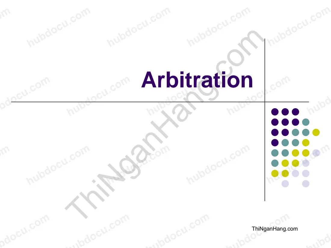 English Economics: Arbitration
